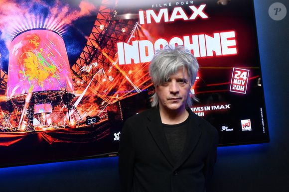 Nicola Sirkis - Le groupe Indochine lors de la projection du film "Indochine, Central Tour au Cinéma" au cinéma Pathé d'Ivry-sur-Seine. Le 17 novembre 2022
© Veeren / Bestimage