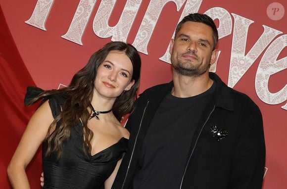 Florent Manaudou et sa compagne Elsa Bois - Avant-première du film "Hurlevent" au Grand Rex à Paris le 2 février 2026. © Coadic Guirec/Bestimage