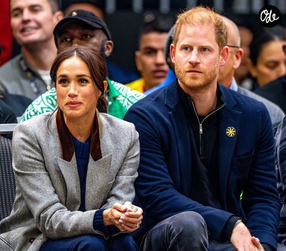 Le prince Harry, duc de Sussex et Meghan Markle, duchesse de Sussex, assistent à un match de basketball en fauteuil lors des "Invictus Games Vancouver Whistler 2025" à Vancouver, le 9 février 2025.
Backgrid USA / Bestimage