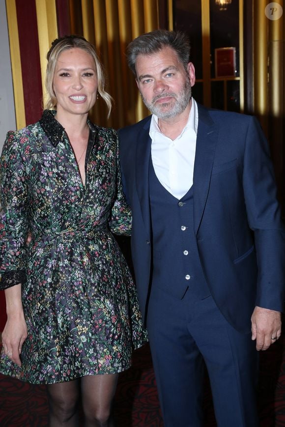 Lilou Fogli et son mari Clovis Cornillac - Arrivées - 36ème cérémonie des Molières aux Folies Bergère à Paris le 28 avril 2025. © Bertrand Rindoff / Bestimage
