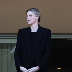 La princesse Charlène de Monaco au 13ème  Tournoi Saint Devote de rugby au Stade Louis II de Monaco, le 25 avril 2025.
© Claudia Albuquerque  / Bestimage