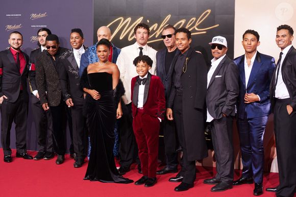 Prince Michael Jackson, Jr, Prince Michael Joseph Jackson, II Bigi, Jackie Jackson, Jermaine Jackson, Nia Long, KeiLyn Durrel Jones, Miles Teller, Juliano Valdi, Graham King, Jaafar Jackson, Marlon Jackson, Jermajesty Jackson - Première du biopic "Michael" à Berlin, le 10 avril 2026.  © API / BESTIMAGE