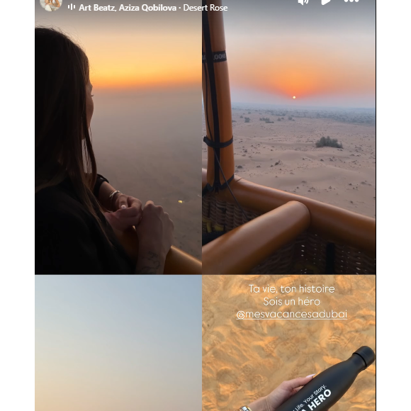 Une destination qu'elle ne pensait pas apprécier un jour.

Camille Santoro (Familles nombreuses) en vacances à Dubaï, le 15 octobre 2025 sur Instagram.