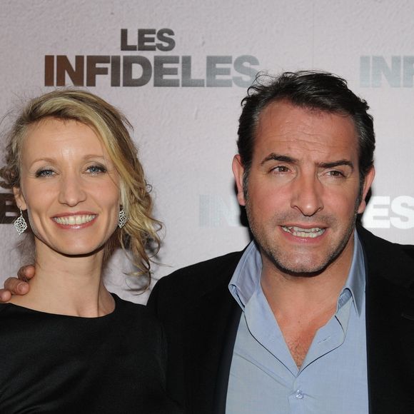 Archive - Alexandra Lamy et Jean Dujardin lors de l'avant-premiere des Infideles a Paris le 14 fevrier 2012. RACHID BELLAK / BESTIMAGE