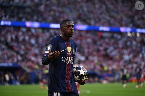 L'attaquant du Paris Saint-Germain Ousmane Dembélé (10) lors de la finale de l'UEFA Champions League entre le Paris Saint-Germain et Arsenal à la Puskas Arena de Budapest, en Hongrie, le 30 mai 2026. Photo by Alexis Jumeau/ABACAPRESS.COM