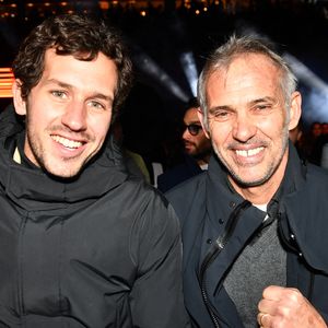 Victor et Paul Belmondo - Le boxeur français T.Yoka s'incline face au belge R.Merhy à Roland-Garros le 9 décembre 2023 © Veeren / Bestimage