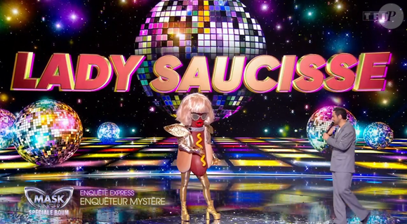 Lady Saucisse dans Mask Singer, capture d'écran TF1