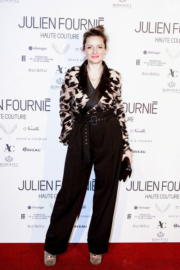 Charlie Bruneau - Photocall du défilé de mode Haute-Couture Julien Fournié à la Salle Gaveau lors de la Fashion Week Printemps-été 2023 de Paris, France, le 24 janvier 2023. © Christophe Clovis/Bestimage