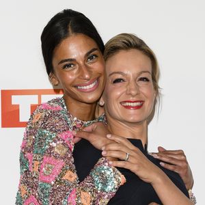 Tatiana Silva et Audrey Crespo-Mara lors de la soirée de rentrée 2019 de TF1 au Palais de Tokyo à Paris, le 9 septembre 2019.
© Pierre Perusseau/Bestimage