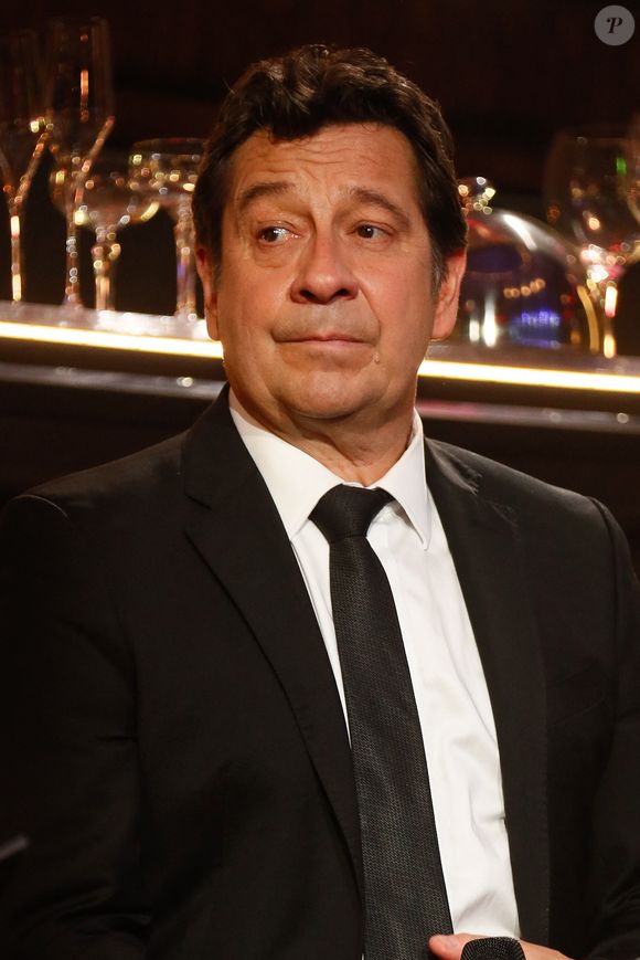 Laurent Gerra lors de l'enregistrement de l'émission "Laurent Gerra, l'anniversaire événement" présentée par S.Bern et qui sera diffusée le 7 juin 2025 sur France 2, au théâtre Marigny, à Paris, France, le 28 avril 2025. © Clovis-Moreau/Bestimage
