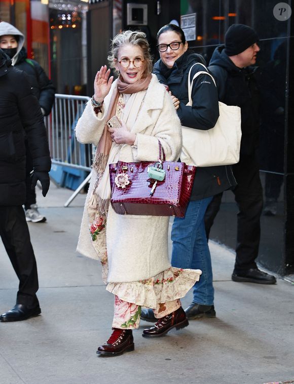 Melissa Gilbert a été aperçue à la sortie des studios de Good Morning America à New York, le 1er mai 2024. 
Photo : The ImageDirect / Bestimage