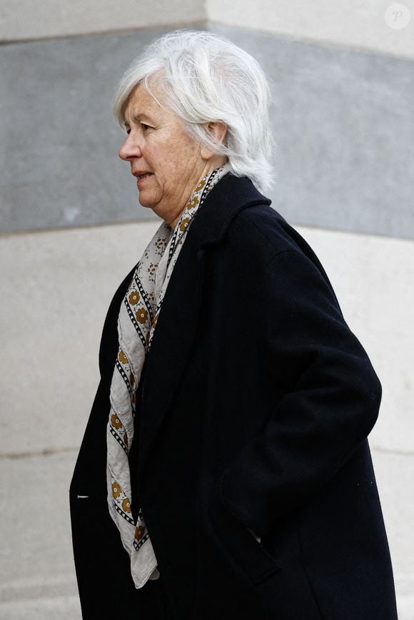Annie Lemoine - Obsèques d'Isabelle Mergault à la Coupole du Père-Lachaise à Paris le 30 mars 2026. © Cyril Moreau - Dominique Jacovides / Bestimage