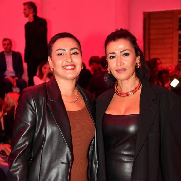 Karima Charni et sa soeur Hedia à la 17ème édition du Etam Live Show à la Monnaie de Paris le 24 septembre 2024. © Veeren / Bestimage