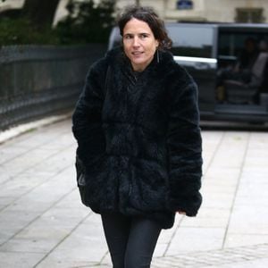 Mazarine Pingeot assistant aux obsèques d'André Rousselet qui se sont tenues à l'église Sainte Clotilde à Paris, France, le 2 juin 2016.