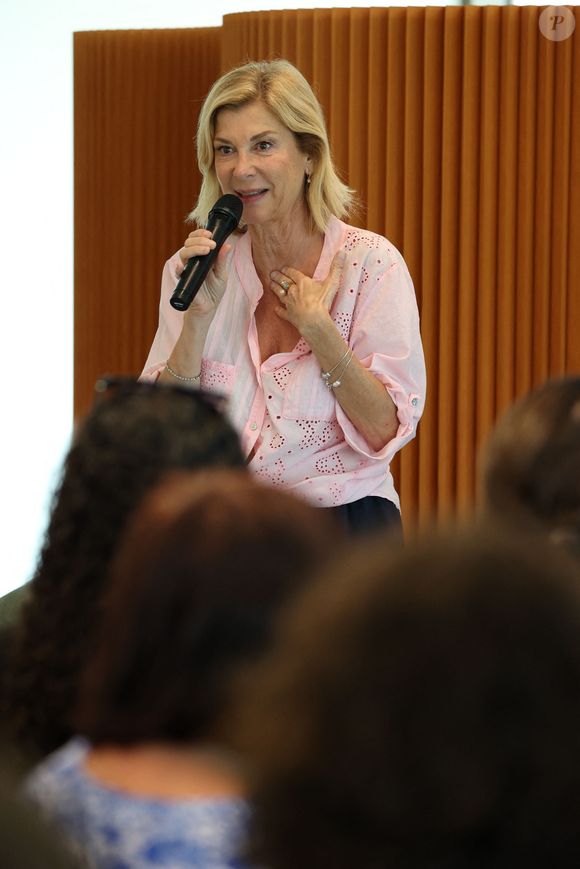 Exclusif - Michèle Laroque au Château Grand- Puy Ducasse à Pauillac en Gironde, le 10 juillet 2024. - Festival International du Film en Médoc " Les Vendanges du 7ème Art" à Pauillac. © Jean-Marc Lhomer/Bestimage