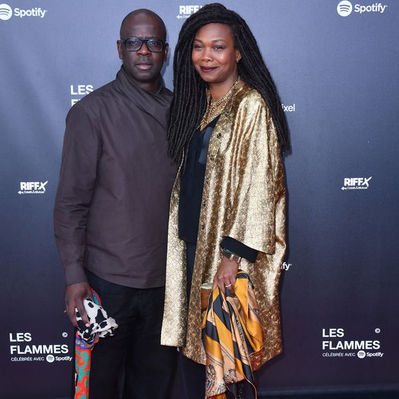 Lilian Thuram et Kareen Guiock - Photocall de la première cérémonie des Flammes, dédiée au rap au Théâtre du Châtelet à Paris. Le 11 mai 2023
© Veeren / Bestimage