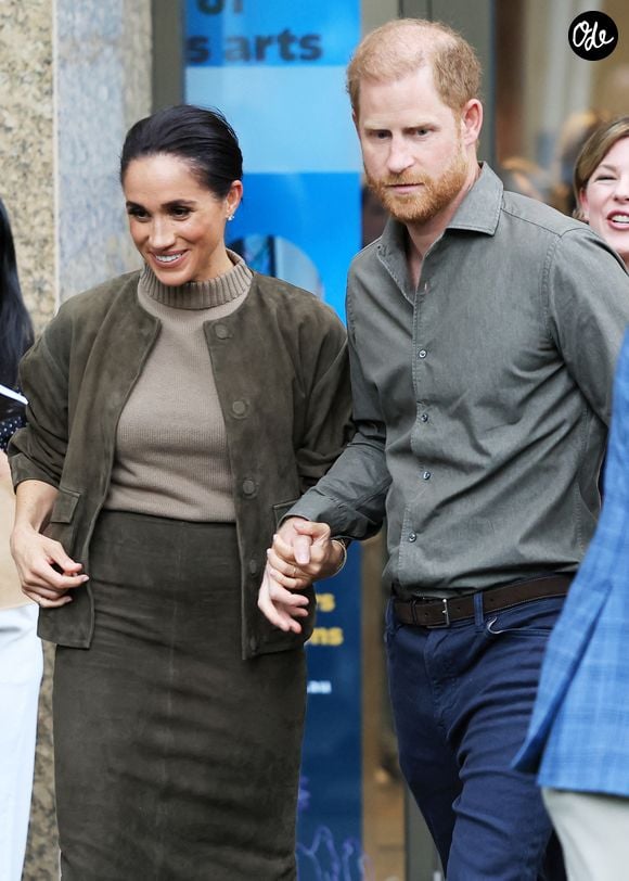 Le prince Harry et Meghan Markle sont allés visiter le Australian National Veterans Arts Museum à Melbourne le 14 avril 2026 © Matrix / Bestimage