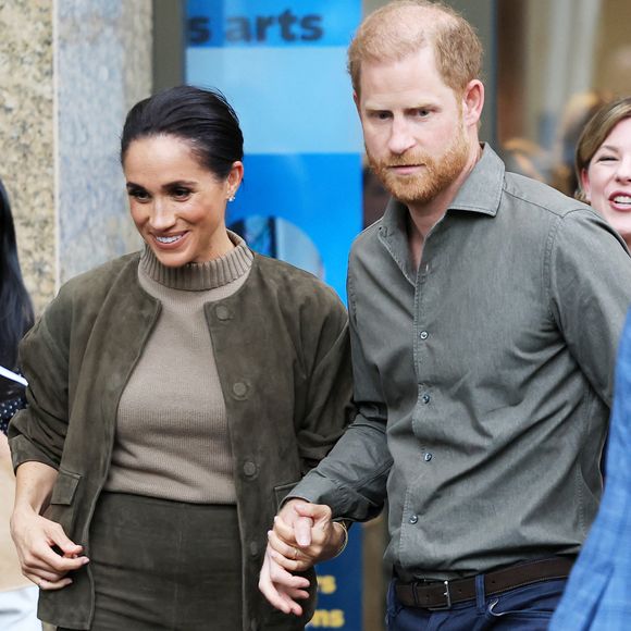 Le prince Harry et Meghan Markle sont allés visiter le Australian National Veterans Arts Museum à Melbourne le 14 avril 2026 © Matrix / Bestimage