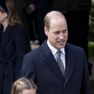 Le prince William, prince de Galles, la princesse Charlotte de Galles - Les membres de la famille royale britannique lors de la messe du matin de Noël en l'église St-Mary Magdalene à Sandringham, le 25 décembre 2023.