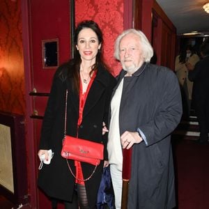 Niels Arestrup (Brigadier d’honneur) avec sa femme Isabelle Le Nouvel lors de la remise de prix du Brigadier 2019 sous la houlette de l’A.R.T. (Association de la Régie Théâtrale) au théâtre Montparnasse à Paris, France, le 8 décembre 2021. © Coadic Guirec/Bestimage