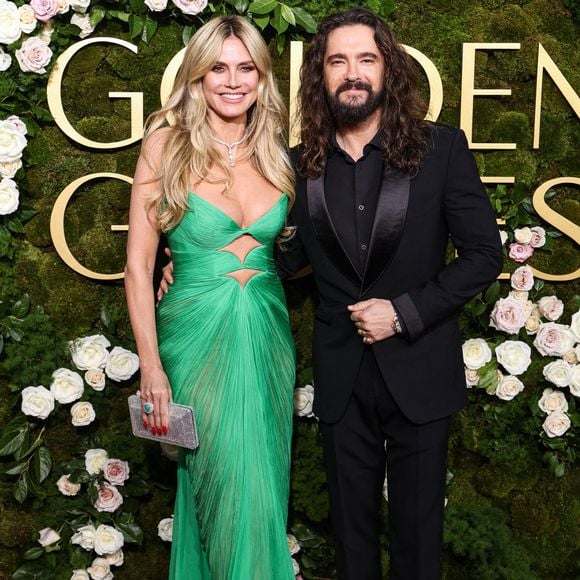 Heidi Klum et Tom Kaulitz arrivent à la 82e cérémonie annuelle des Golden Globe Awards qui s'est tenue à l'hôtel Beverly Hilton le 5 janvier 2025 à Beverly Hills, Los Angeles, Californie, États-Unis. Photo par Xavier Collin/Image Press Agency/ABACAPRESS.COM