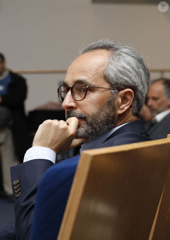 Exclusif - David Larramendy - Avant-première su documentaire "Santé mentale, briser le tabou" dans l'Amphithéâtre Laroque au Ministère du Travail à Paris le 15 avril 2025. © Marc Ausset-Lacroix/Bestimage