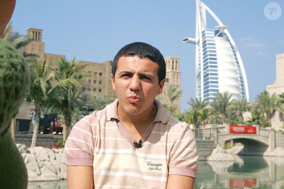 Le chanteur et acteur français Faudel pose au Madinat Jumeirah à Dubaï le 12 décembre 2005. Photo par Balkis Press/ABACAPRESS.COM