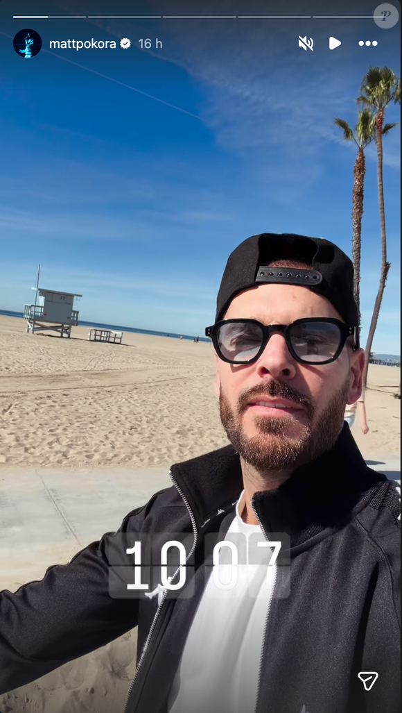 Story Instagram de M. Pokora datant du 23/02/2026