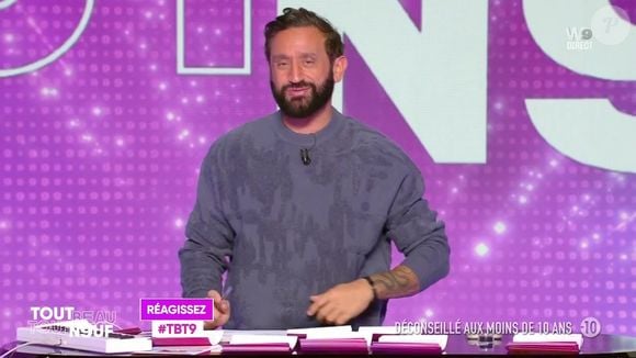 Cyril Hanouna sur le plateau de "Tout Beau, Tout N9uf" ce 16 octobre 2025.

Capture d'écran de TBT9 / W9