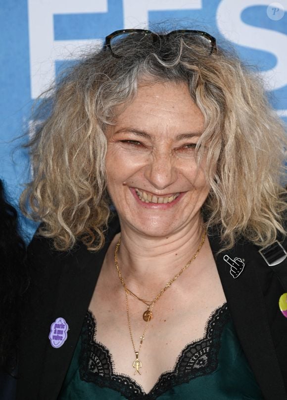 Corinne Masiero - Photocall de la clôture du Festival du Film de Demain (FFD) au ciné Lumière à Vierzon le 5 juin 2022.
© Coadic Guirec / Bestimage