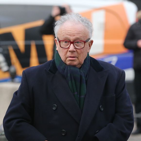 Philippe Bouvard - Cérémonie religieuse à la mémoire de Jacques Chancel, en l'église Saint-Germain-des-Prés, à Paris, le 6 janvier 2015. JACOVIDES-MOREAU / BESTIMAGE