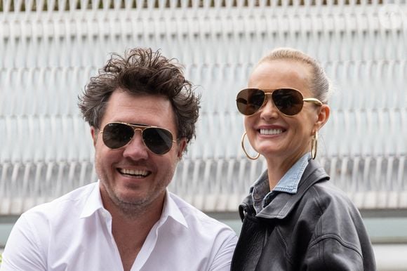 Læticia Hallyday et Frédéric Suant assistent au Village pour la session de nuit pendant les Internationaux de France 2025 à Roland Garros le 26 mai 2025 à Paris, France. Photo by Nasser Berzane/ABACAPRESS.COM