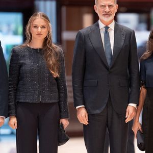 Le roi Felipe VI, la reine Letizia, la princesse héritière Leonor et la princesse Sofia assistent au concert de clôture de la 33ème Semaine musicale à Oviedo. Photo by LALO YASKY / BESTIMAGE