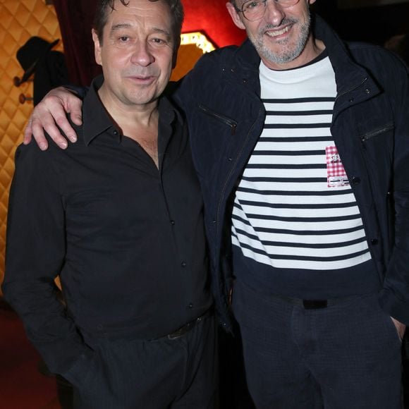 Exclusif - Laurent Gerra et Vincent Dubois (la mère Maria dans Les Bodins) - Célébrités au spectacle « Laurent Gerra se met à table ! », à savourer au Casino de Paris, à Paris, France, le 10 Décembre 2024. 

© Bertrand Rindoff / Bestimage