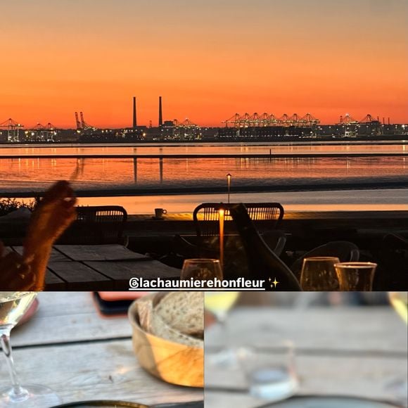 La carte met à l'honneur les produits de la mer et la cuisine normande.

Sophie Davant dîne à Honfleur avec sa fille Valentine et son compagnon William Leymergie.