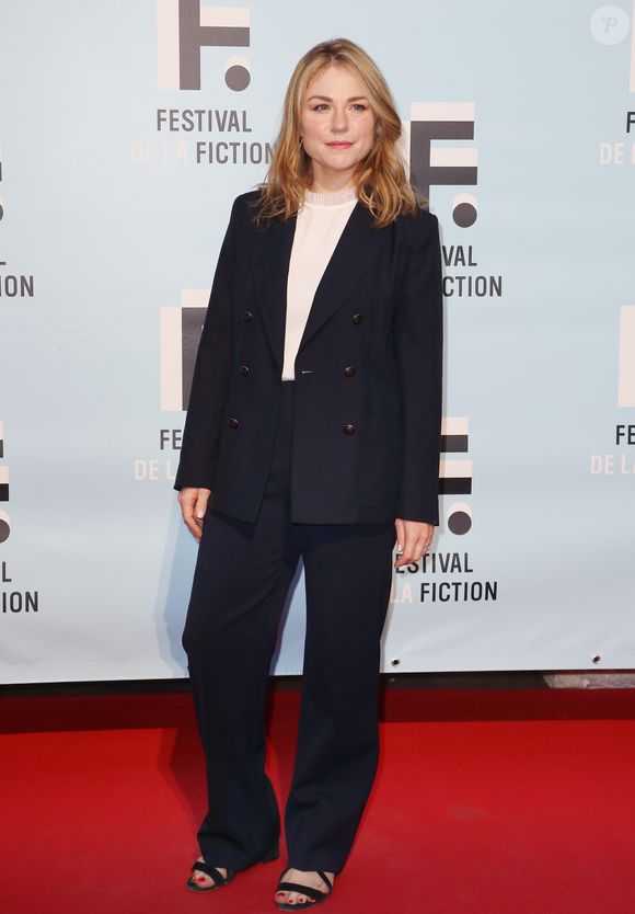 Emilie Dequenne participe à la soirée d'ouverture du premier jour de la 21ème Festival de la Fiction de La Rochelle, France, le 11 septembre 2019. © Patrick Bernard/Bestimage