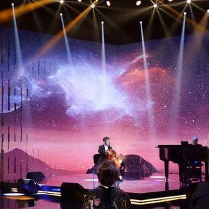 Exclusif -Gautier Capuçon, lors de l'enregistrement de l'émission "La Boîte à secrets", présentée par F.Bollaert et diffusée le 10 octobre 2025 sur France 3, dans les studios du Lendit à Saint-Denis, Seine Saint-Denis, France, le 22 septembre 2025. © Jack Tribeca/Bestimage