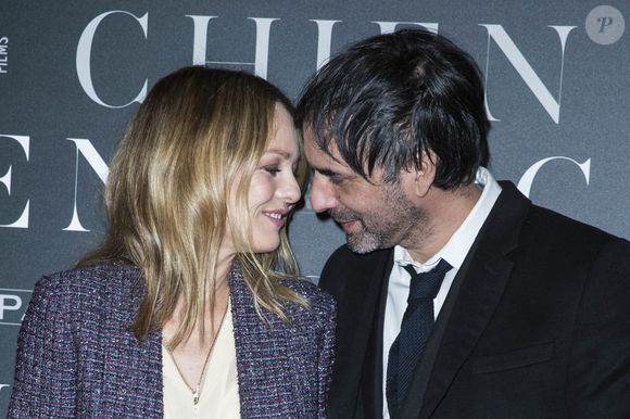 Vanessa Paradis et son compagnon Samuel Benchetrit (réalisateur) - Avant-première du film "Chien" au cinéma MK2 Bibliothèque à Paris, France, le 5 mars 2018. © Olivier Borde/Bestimage