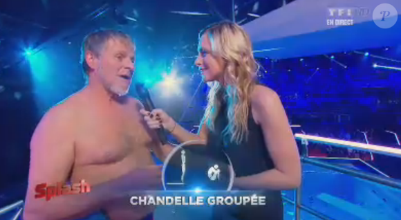 Gégé lors du premier prime de Splash, le 8 février 2013 sur TF1.

Photo : TF1