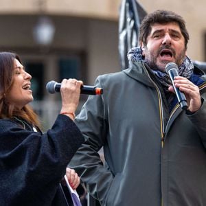 Les derniers préparatifs à Ajaccio à la veille de l'arrivée du Pape François. L'île de beauté se prépare à accueillir un Pape pour la première fois de son histoire ! Patrick Fiori, Alizée, Christophe Modoloni, Jean Charles Papi, Francine Massiani Ajaccio, Corse, France, le 14 décembre 2024. Shootpix/ABACAPRESS.COM