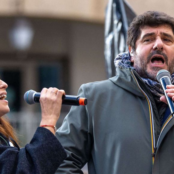 Les derniers préparatifs à Ajaccio à la veille de l'arrivée du Pape François. L'île de beauté se prépare à accueillir un Pape pour la première fois de son histoire ! Patrick Fiori, Alizée, Christophe Modoloni, Jean Charles Papi, Francine Massiani Ajaccio, Corse, France, le 14 décembre 2024. Shootpix/ABACAPRESS.COM