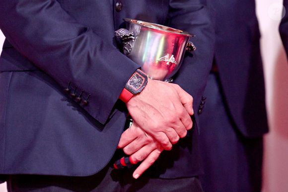 Pierre Casiraghi durant la cérémonie d'intronisation des nouveaux membres du Yacht Club de Monaco ainsi que la remise des YCM Awards-Trophée Credit Suisse 2025, présidé par le prince Albert II de Monaco, le 16 décembre 2025, au Yacht Club de Monaco. Le titre de "régatier du Y.C.M. de l'année 2025" a été remporté par Pierre Casiraghi. Ce sont les membres du Club qui ont voté et choisi entre plusieurs régatiers. © Bruno Bebert / Bestimage