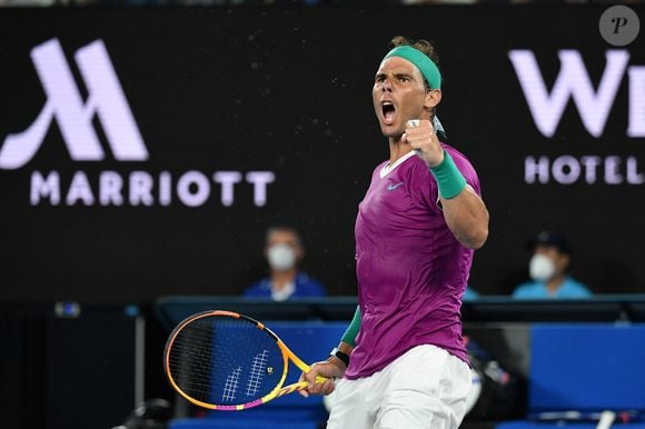 Rafael Nadal remporte l'Open d'Australie à Melbourne et décroche également son 21 ème titre en Grand Chelem. Melbourne le 30 janvier 2022
© Antojne Couvercelle / Panoramic / Bestimage