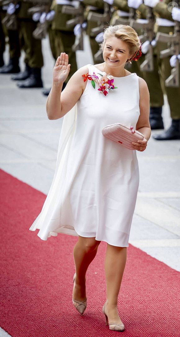 Le prince Guillaume (héritier du trône du Grand-Duché de Luxembourg), la comtesse Stéphanie de Lannoy (héritière du trône du Grand-Duché de Luxembourg) assistent à la messe à la cathédrale Notre-Dame de Luxembourg dans le cadre des célébrations de la Fête nationale 2025 et du 25e anniversaire du règne du grand-duc Henri. Luxembourg, 23 juin 2025. ©  Dana Press / Bestimage