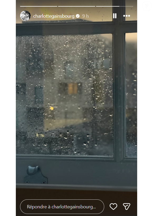 Story Instagram de Charlotte Gainsbourg