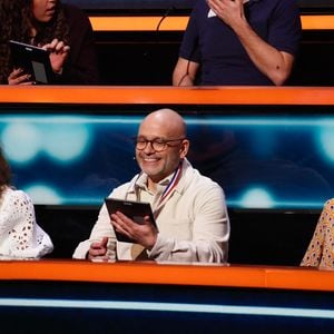 Exclusif - Magali Ripoll, Yoann Riou, Nathalie Simon - Enregistrement de l'émission "100% logique" présentée par C. Feraud et qui sera diffusée le 25 octobre 2025 sur France 2 au studio du Lendit à Saint-Denis, France, le 14 mars 2025. © Christophe Clovis/Bestimage