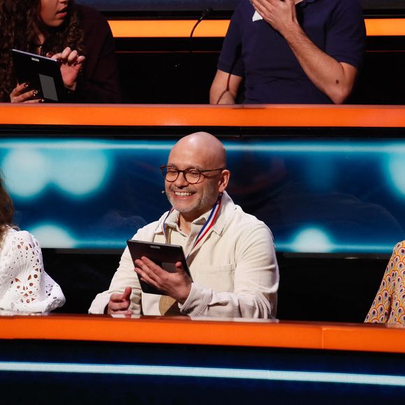 Exclusif - Magali Ripoll, Yoann Riou, Nathalie Simon - Enregistrement de l'émission "100% logique" présentée par C. Feraud et qui sera diffusée le 25 octobre 2025 sur France 2 au studio du Lendit à Saint-Denis, France, le 14 mars 2025. © Christophe Clovis/Bestimage