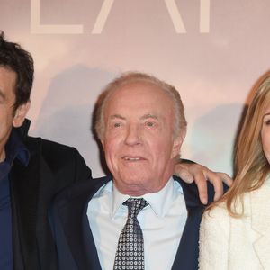 Patrick Bruel, James Caan et Amanda Sthers à l'avant-première du film "Holy Lands" au cinéma UGC Normandie à Paris, France, le 4 décembre 2018. © Coadic Guirec/Bestimage