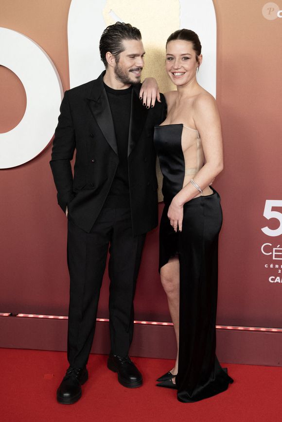 François Civil et Adèle Exarchopoulos arrivent à la 50e cérémonie des César du cinéma à l'Olympia le 28 février 2025 à Paris, France. Photo by David NIVIERE/ABACAPRESS.COM
