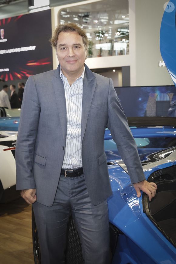 Laurent Tapie (re-fondateur et Pdg de Delage automobile) a fait revivre la marque Delage, au Mondial de l'Auto 2024, à Paris, France, le 14 octobre 2024. © Jack Tribeca / Bestimage